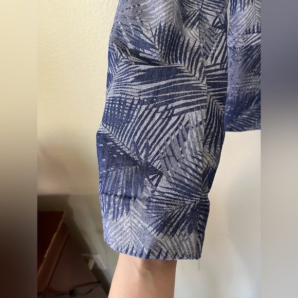 Anthropologie Cartonnier Navy Fern Brocade Smart Suit Jacket Womens Size 10 - Picture 5 of 15